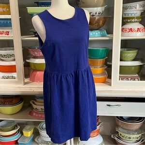 Madewell Blue Cotton Shift Dress - Size Medium